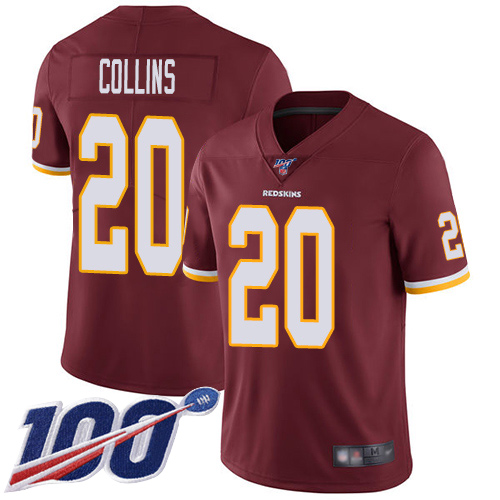 Washington Redskins Limited Burgundy Red Youth Landon Collins Home Jersey NFL Football #20 100th->youth nfl jersey->Youth Jersey
